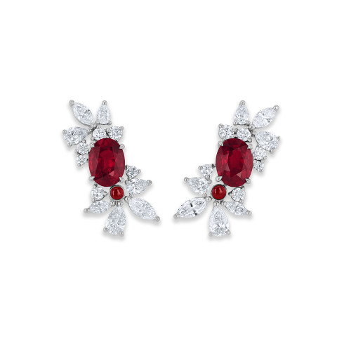 Ruby earrings