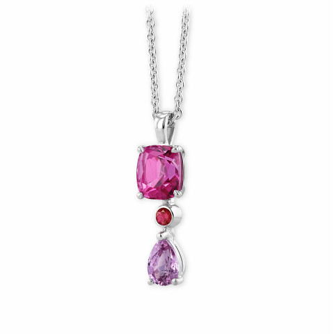 Necklace with spinel
