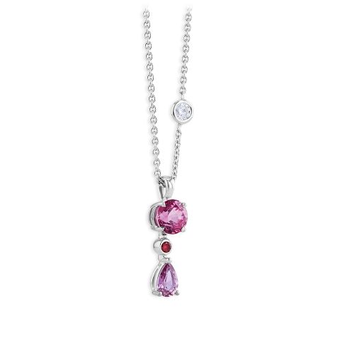 Necklace with spinel