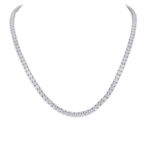 Riviere necklace with diamonds