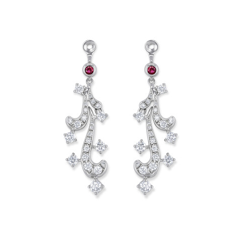 Ear charms with diamonds