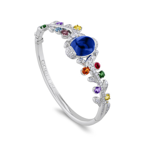 Bangle with tanzanite