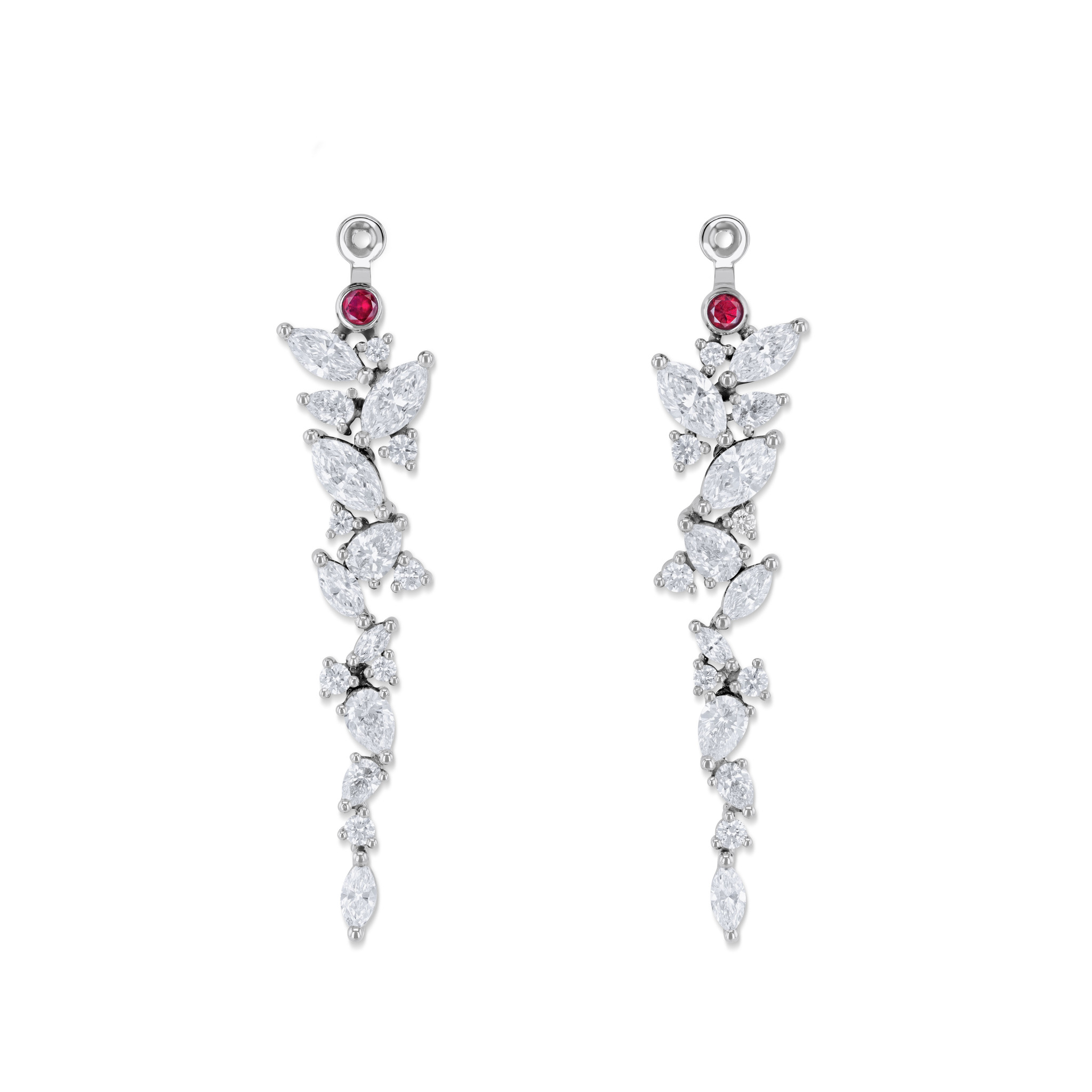 Ear charms with diamonds