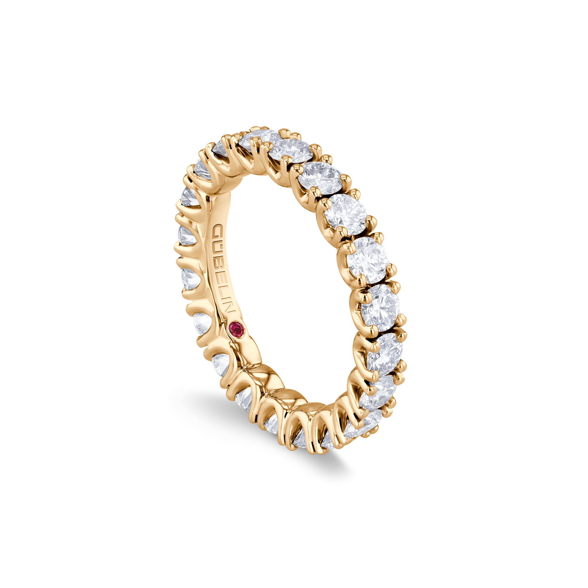 Eternity ring with diamonds