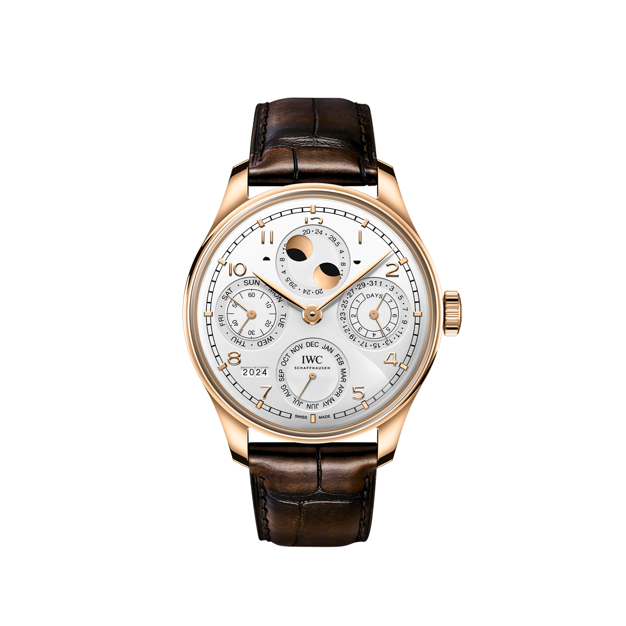 Iwc portuguese perpetual calendar rose gold best sale