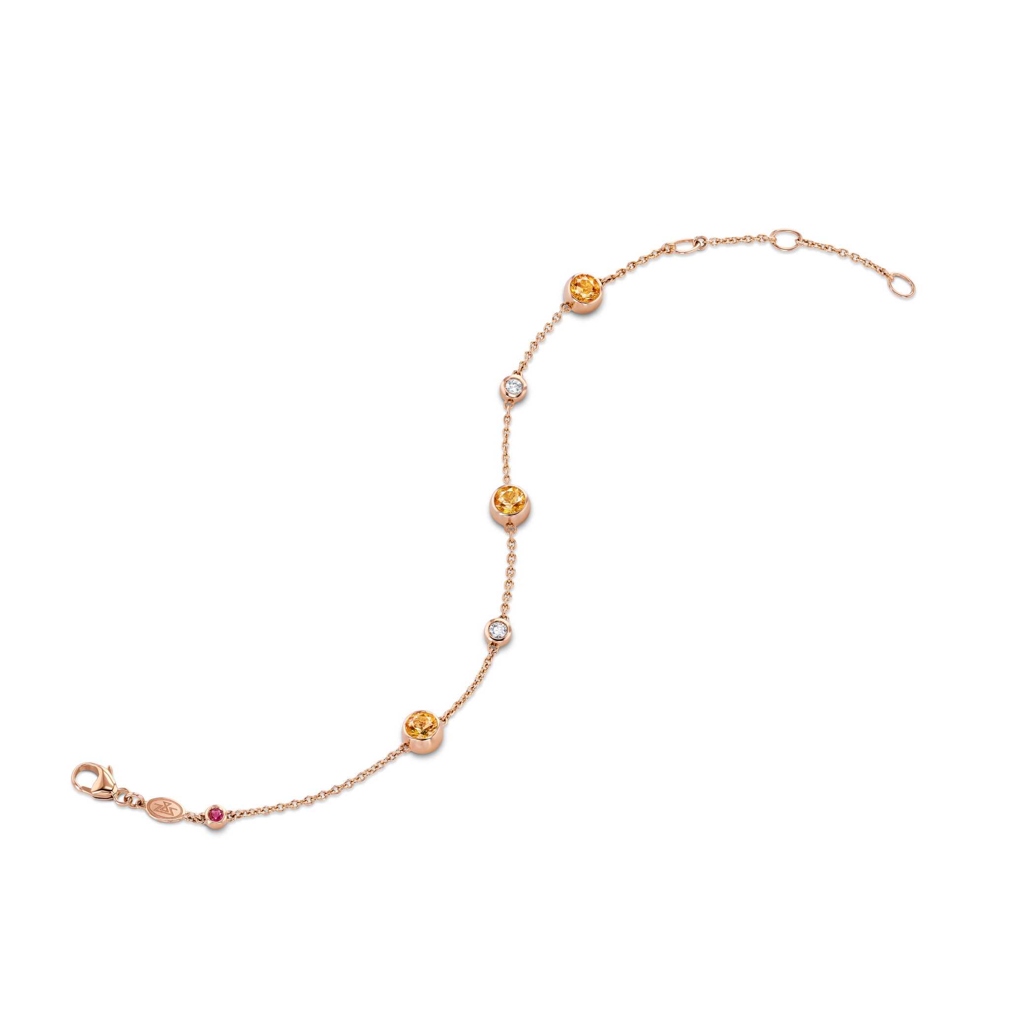 Bracelet mit Mandarin-­Granaten