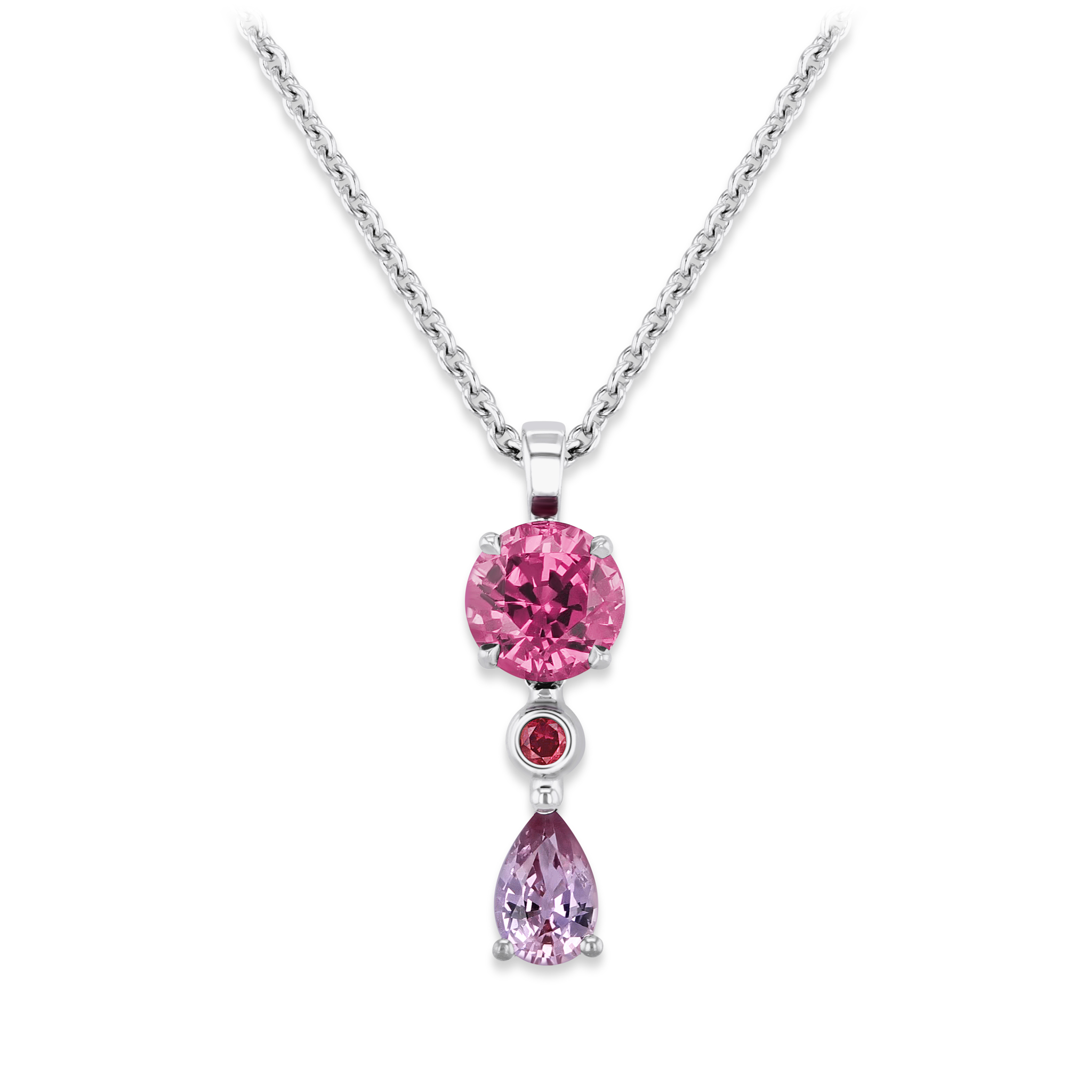 Necklace with spinel